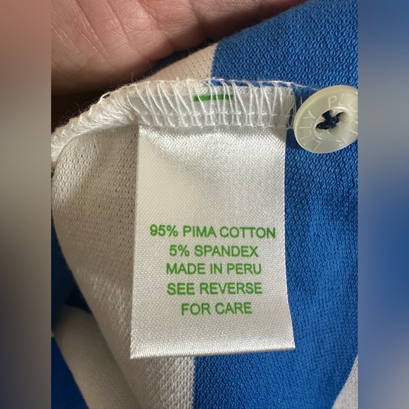 NWT Lilly Pulitzer Hogan Tank Blue and White Stripe Size Large - Picture 5 of 6